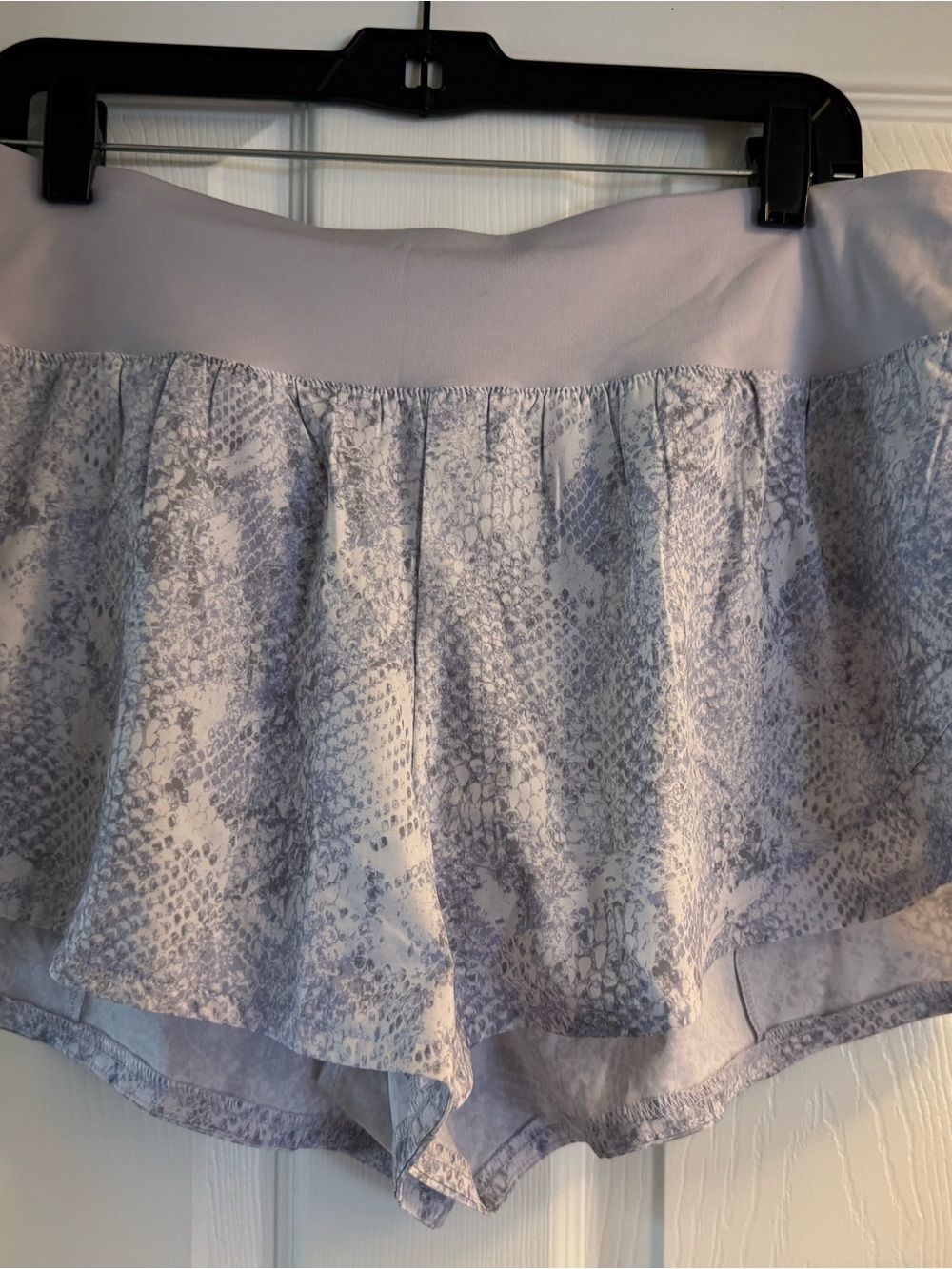 Ativa Lavender Gray Printed Women's Athletic Shorts